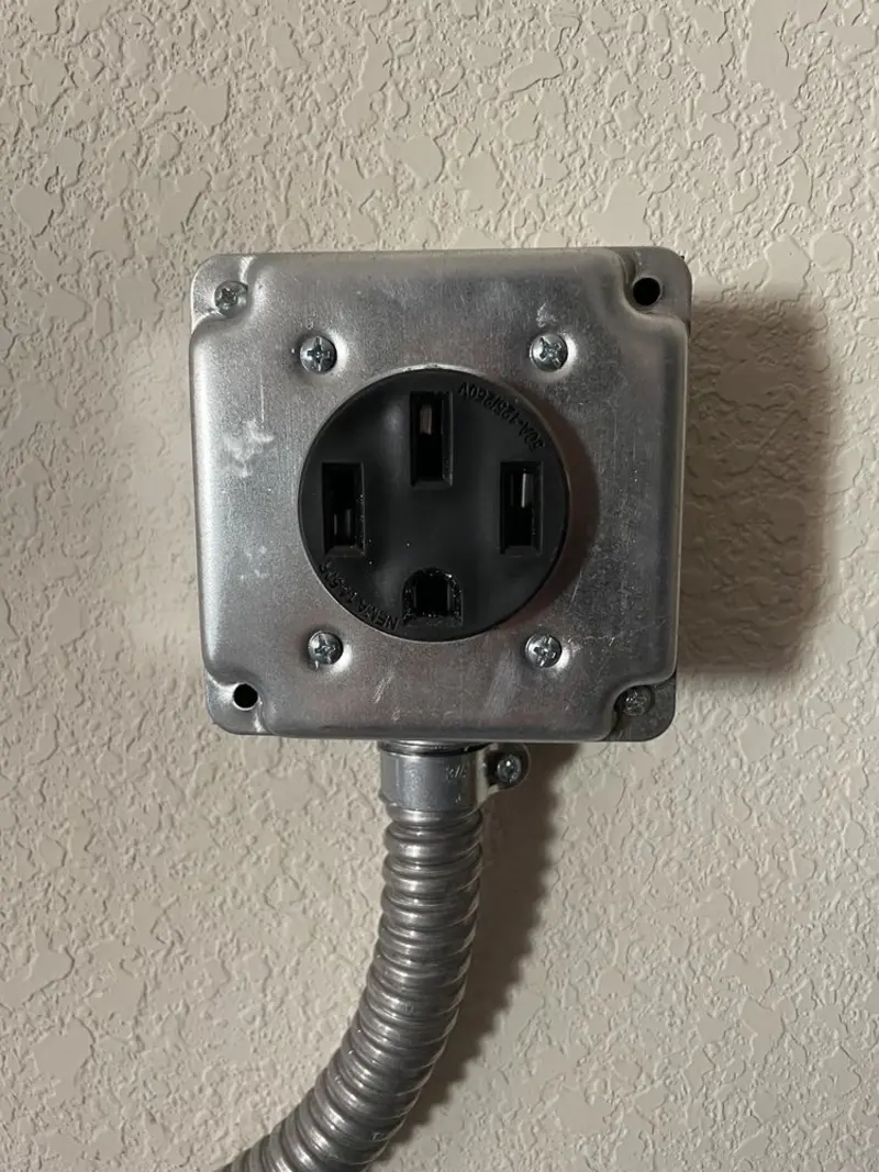 NEMA 14-50 outlet installed for Electrical Panel Upgrade in Lakeland